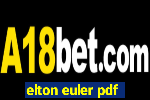 elton euler pdf